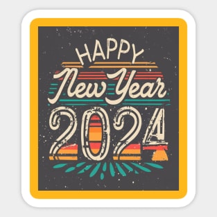 happy new year 2024 Sticker